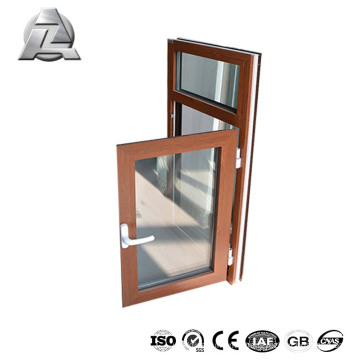 commercial anodised aluminium wooden colored windows